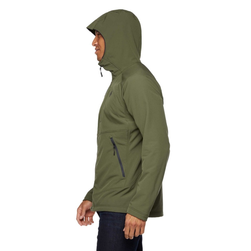 Green Men's Black Diamond Element Hoody Jackets | QG570624