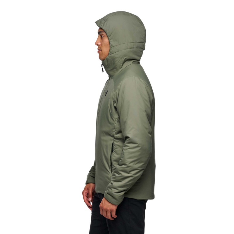 Green Men's Black Diamond First Light Stretch Hoody Jackets | XQ399487