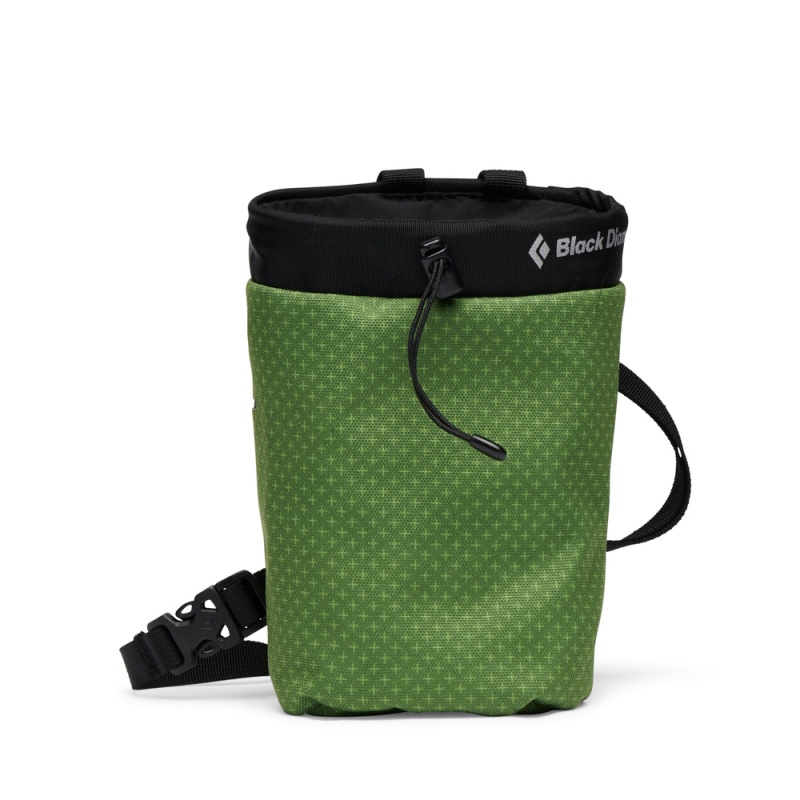 Green Men\'s Black Diamond Gym Chalk Bucket Bags | FO580975