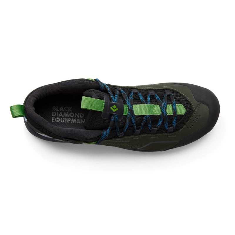 Green Men's Black Diamond Mission Leather Low Waterproof Approach Shoes | OH808860