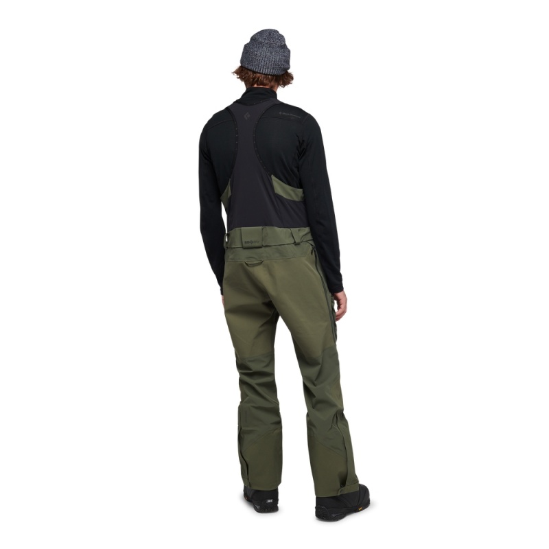 Green Men's Black Diamond Recon Stretch Pro Bib Pants | US271759