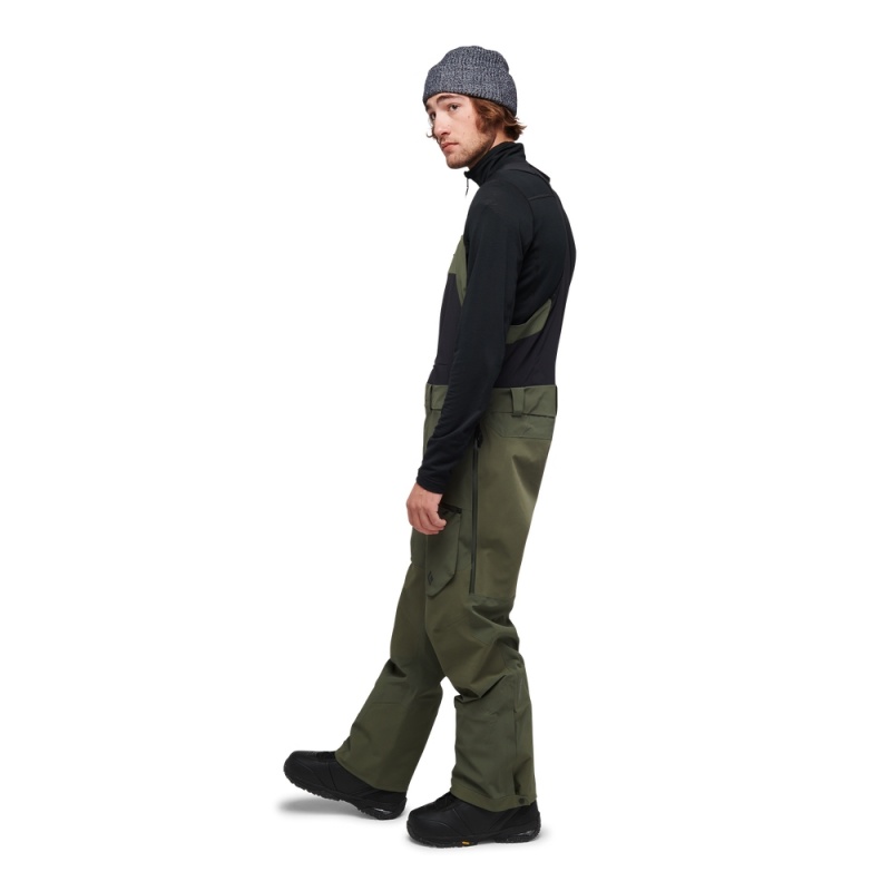 Green Men's Black Diamond Recon Stretch Pro Bib Pants | US271759