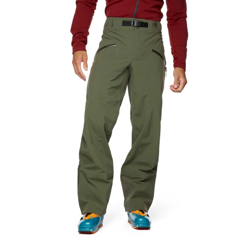 Green Men's Black Diamond Recon Stretch Ski Pants | KO691551