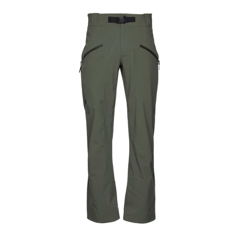 Green Men\'s Black Diamond Recon Stretch Ski Pants | KO691551