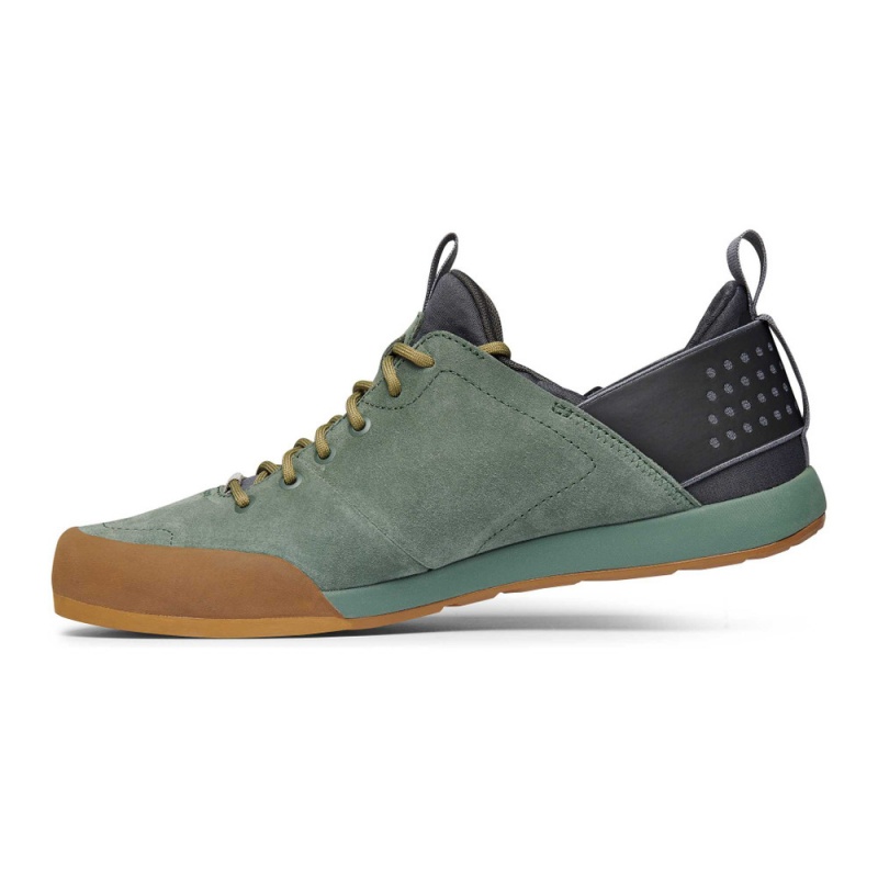 Green Men's Black Diamond Session Suede Sneakers | YW141340