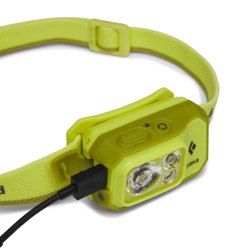 Green Men's Black Diamond Storm 500-R Rechargeable Headlamps | MG765466