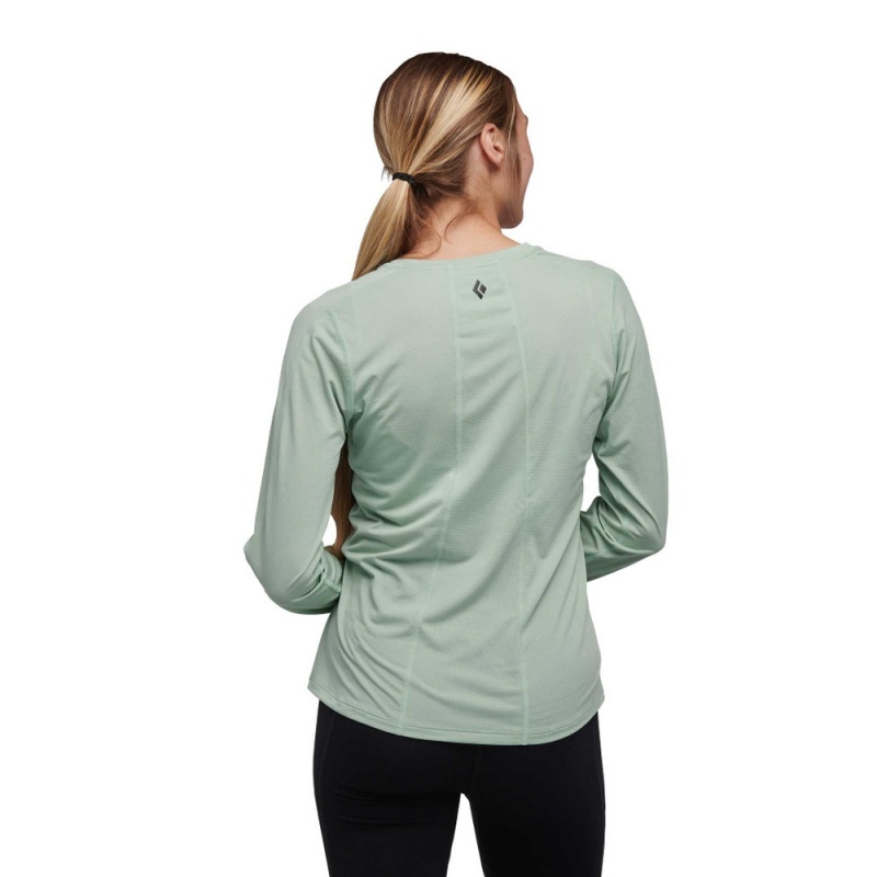 Green Women's Black Diamond Lightwire Long Sleeve T Shirts | YM129309