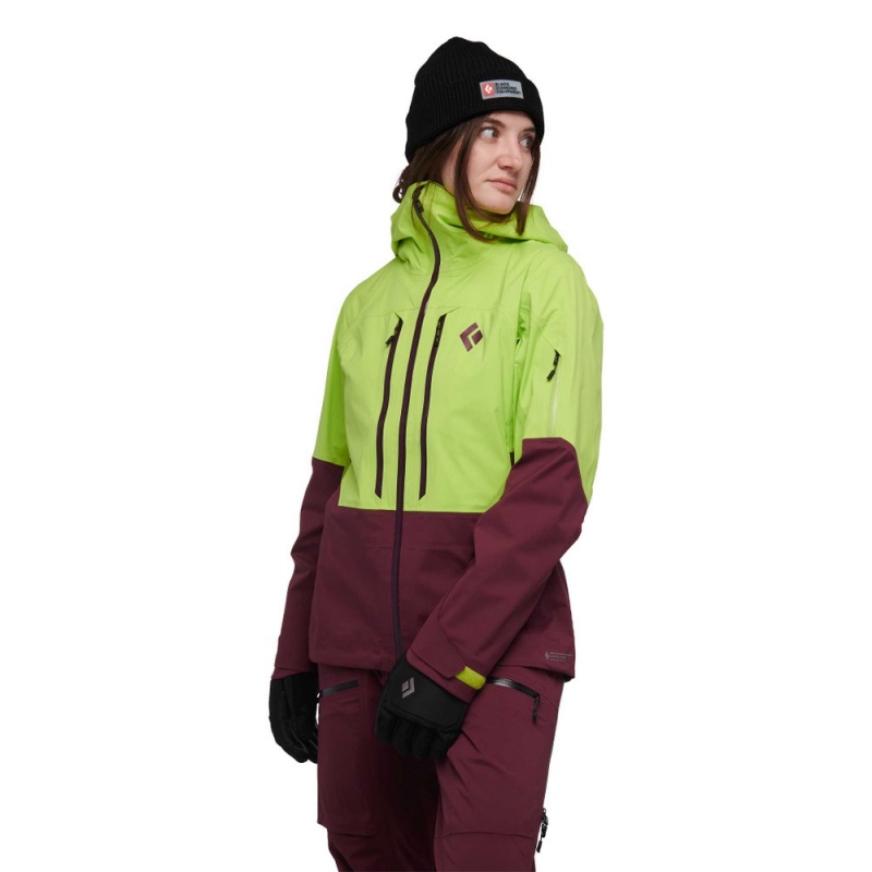 Green Women's Black Diamond Recon LT Shell Jackets | DI288304