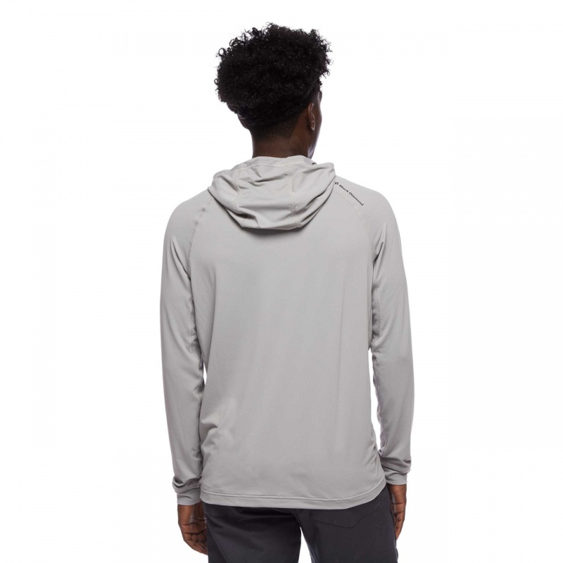 Grey Men's Black Diamond Alpenglow Hoodie | PI723158