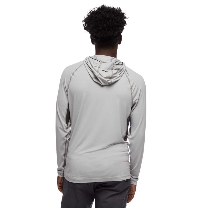 Grey Men's Black Diamond Alpenglow Pro Hoodie | WO445137