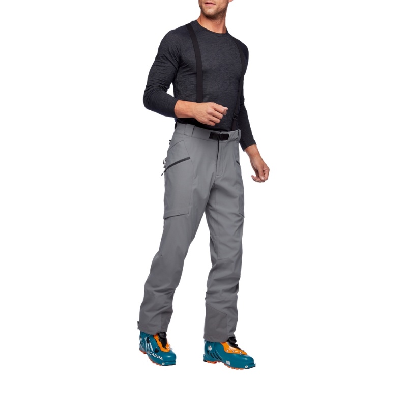 Grey Men's Black Diamond Dawn Patrol Pants | OO143856