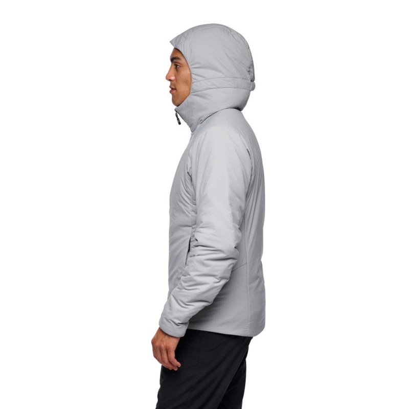 Grey Men's Black Diamond First Light Stretch Hoody Jackets | IO004287