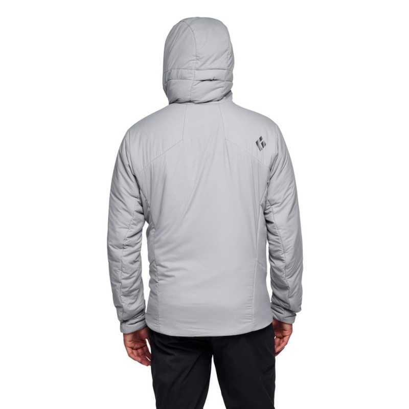 Grey Men's Black Diamond First Light Stretch Hoody Jackets | IO004287