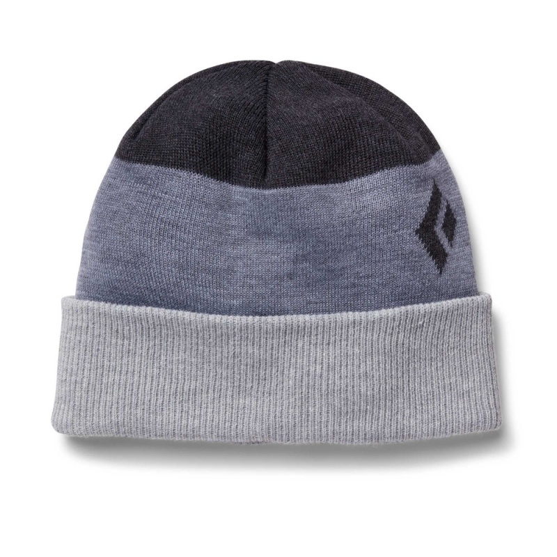 Grey Men\'s Black Diamond Levels Beanie | OW973932