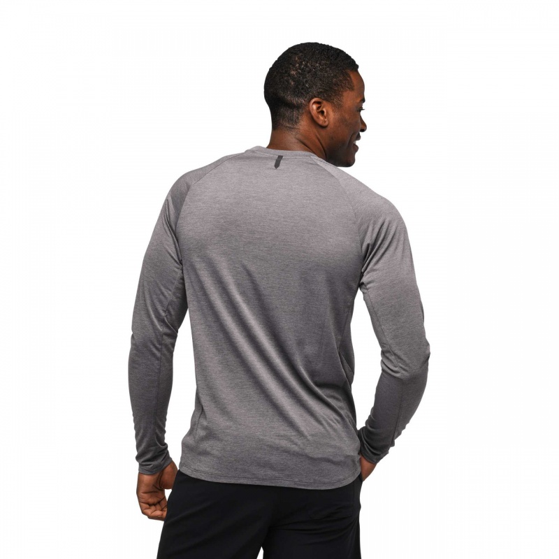 Grey Men's Black Diamond Lightwire Tech Tee Long Sleeve | AZ899604