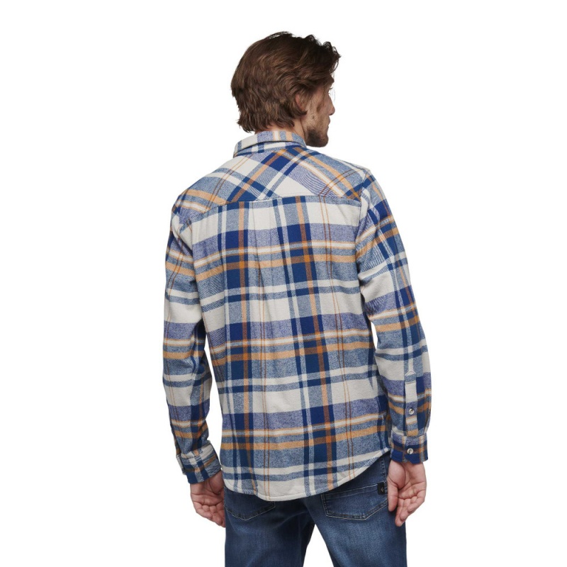 Grey Men's Black Diamond Project Flannel Shirts | VE854489