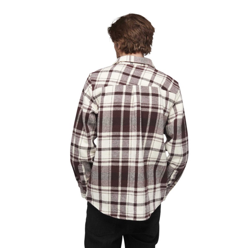 Grey Men's Black Diamond Project Heavy Flannel Shirts | ZV583386