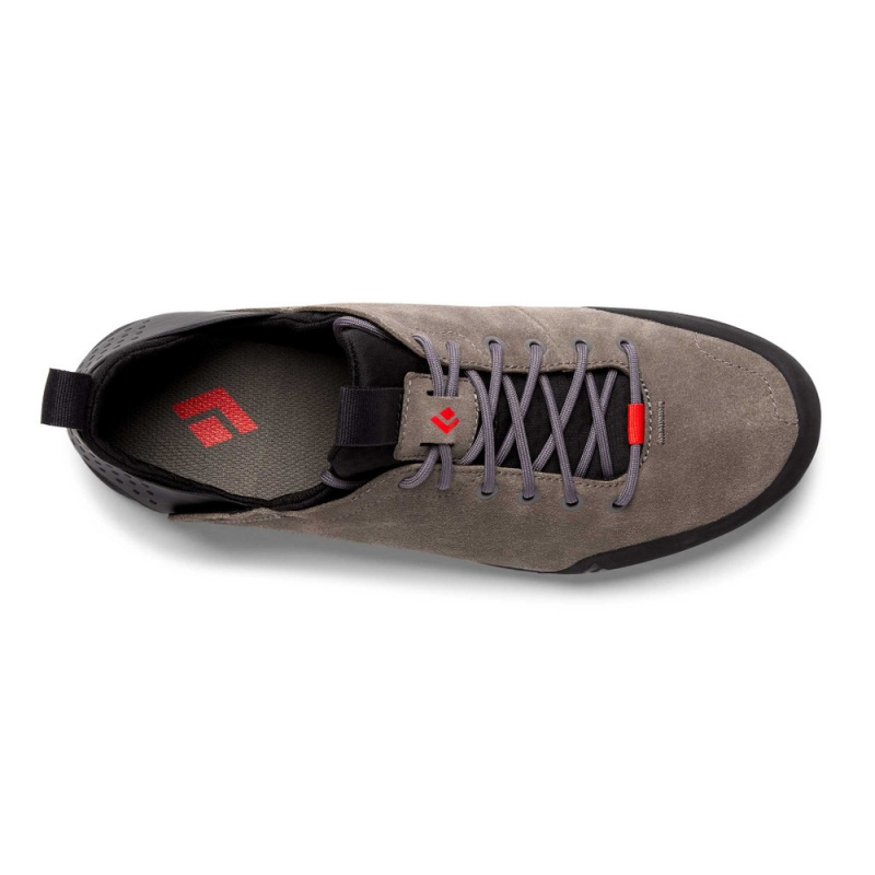 Grey Men's Black Diamond Session Suede Sneakers | IG308519