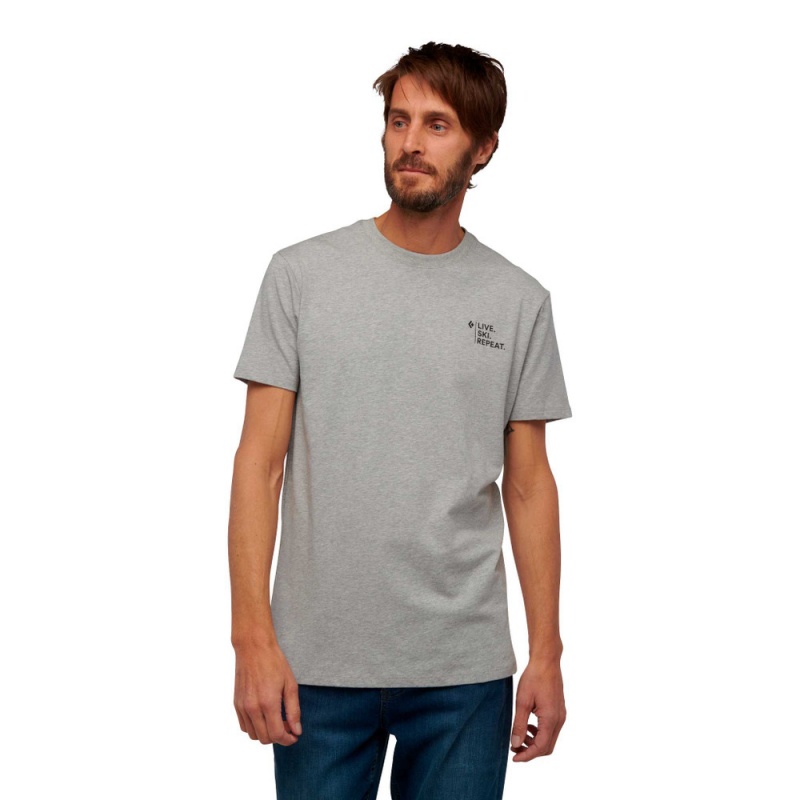 Grey Men's Black Diamond Ski Mountaineering T Shirts | YC880554