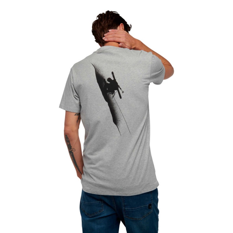 Grey Men's Black Diamond Ski Mountaineering T Shirts | YC880554