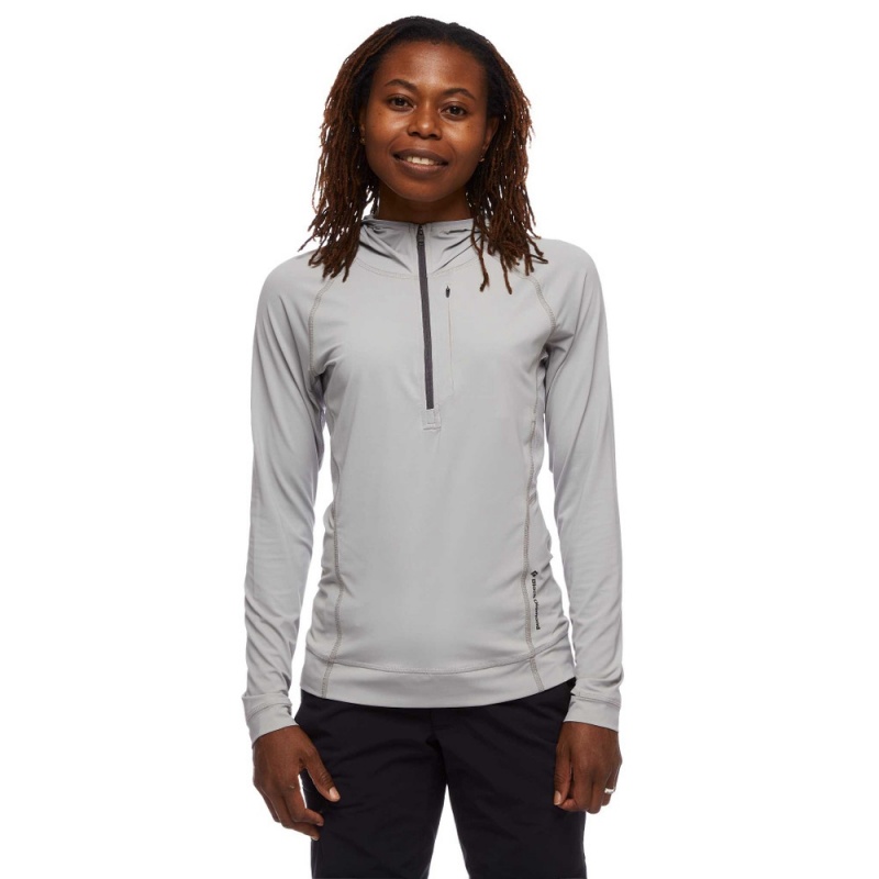 Grey Women's Black Diamond Alpenglow Pro Hoodie | SW439587