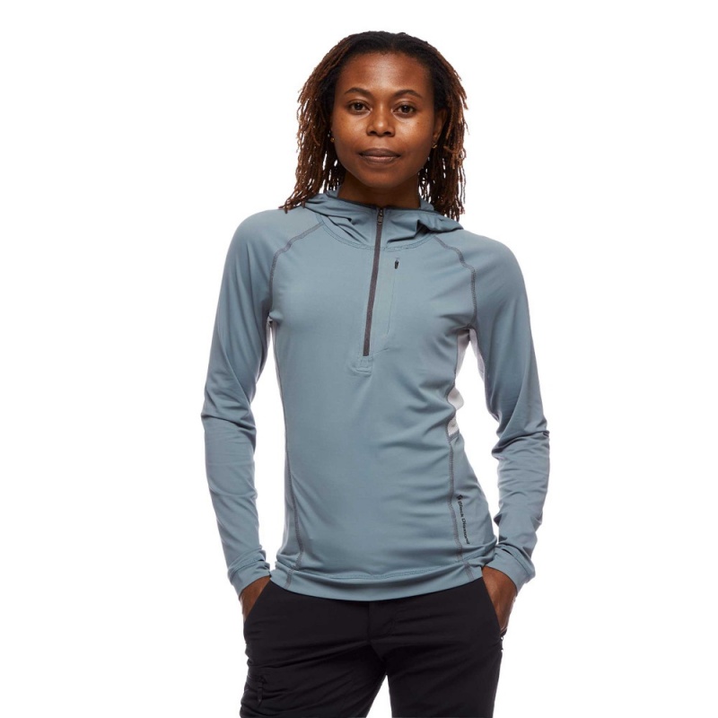 Grey Women's Black Diamond Alpenglow Pro Hoodie | OR663122