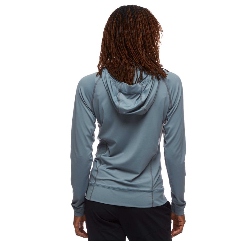 Grey Women's Black Diamond Alpenglow Pro Hoodie | OR663122