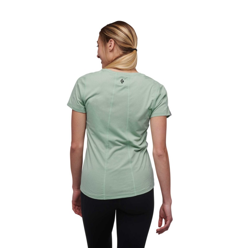 Grey Women's Black Diamond Lightwire Short Sleeve Tech T Shirts | GN468129