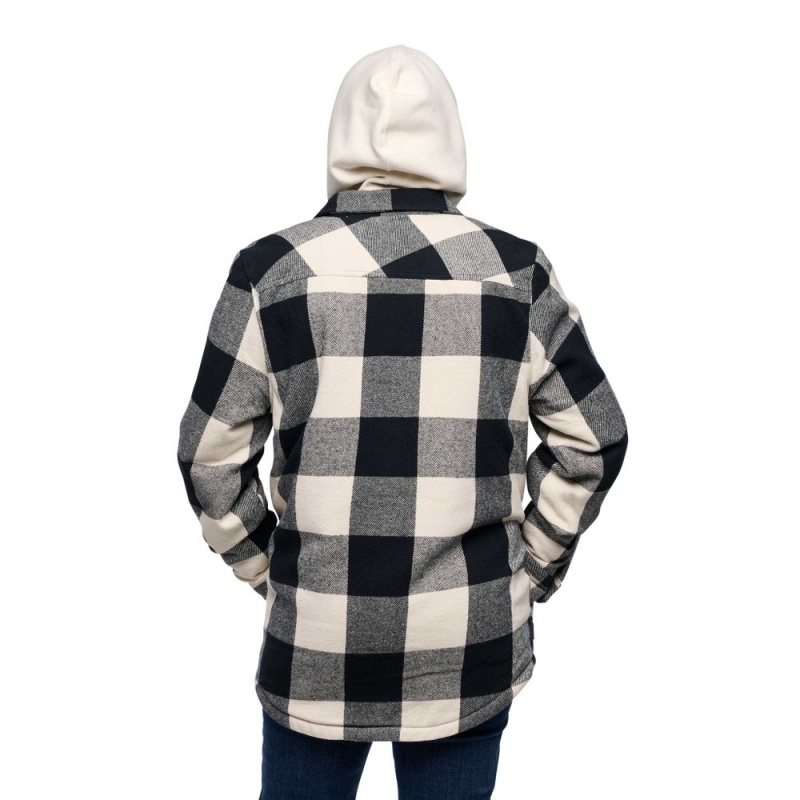 Grey Women's Black Diamond Project Lined Flannel Shirts | FB600021