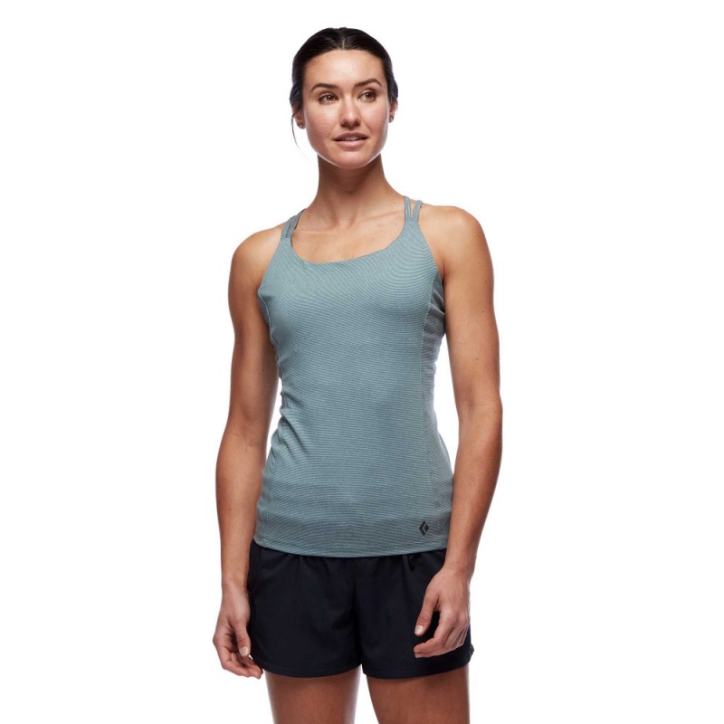 Grey Women's Black Diamond Talus Tank Top | EL568013