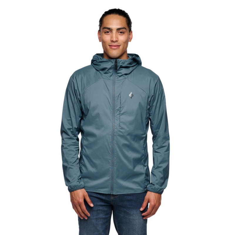 Navy Men's Black Diamond Alpine Start Hoody Jackets | MZ140218