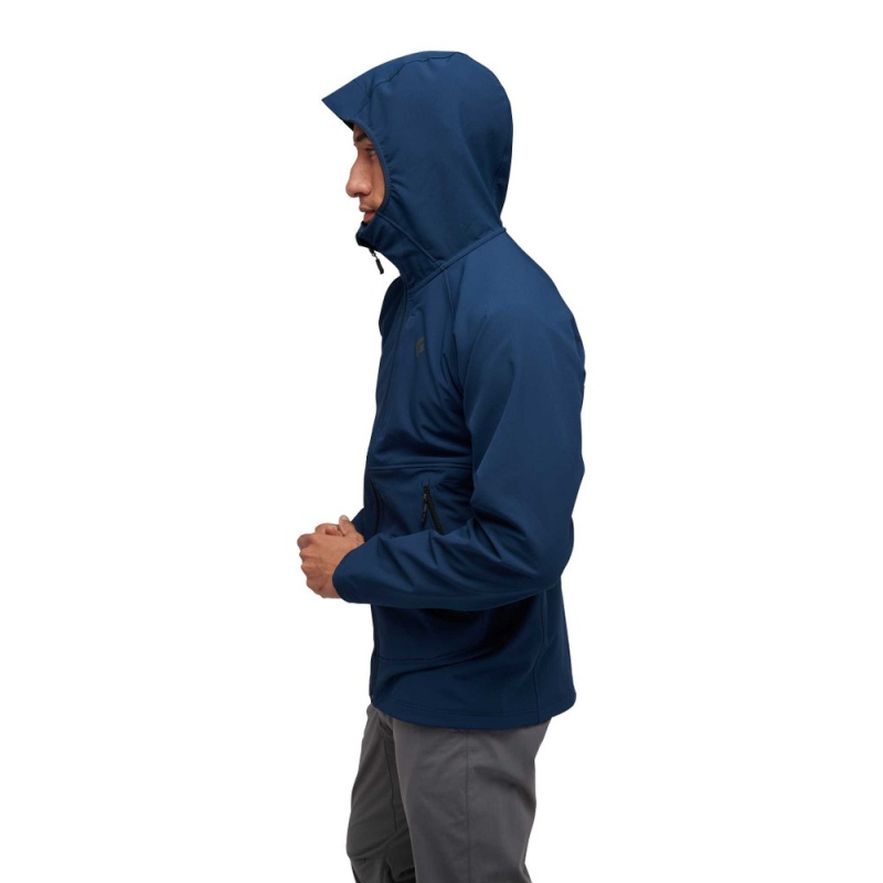 Navy Men's Black Diamond Element Hoody Jackets | SX495936