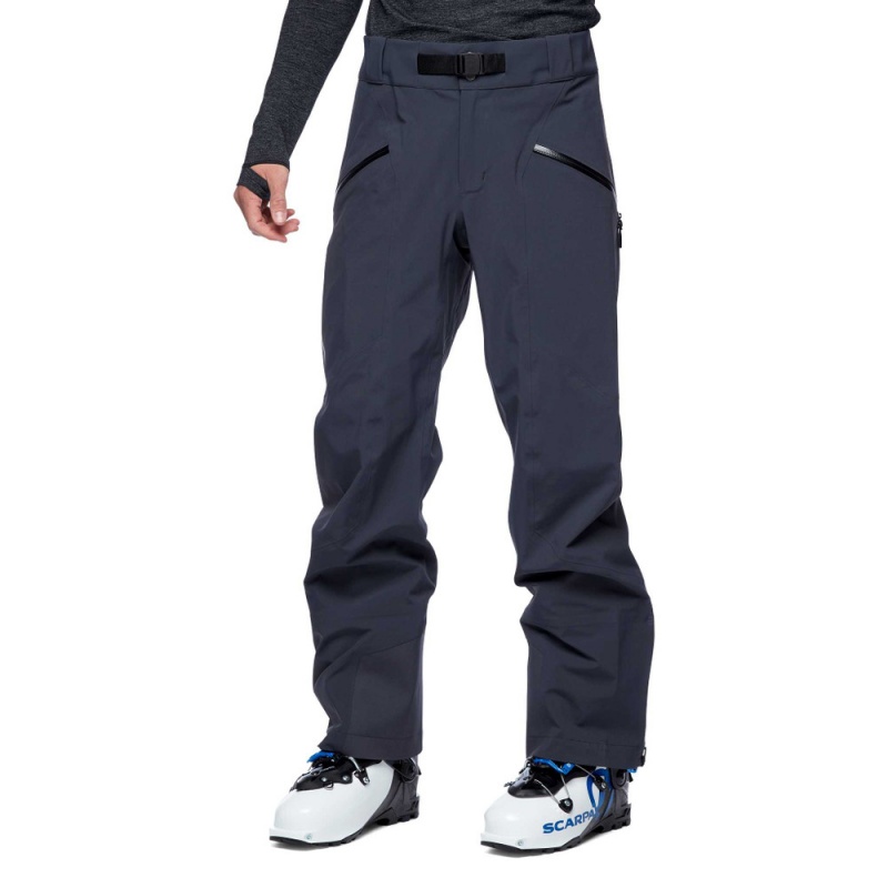 Navy Men's Black Diamond Recon Stretch Ski Pants | RP906120