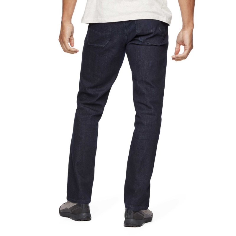 Navy Men's Black Diamond Zone Jeans | QD008436