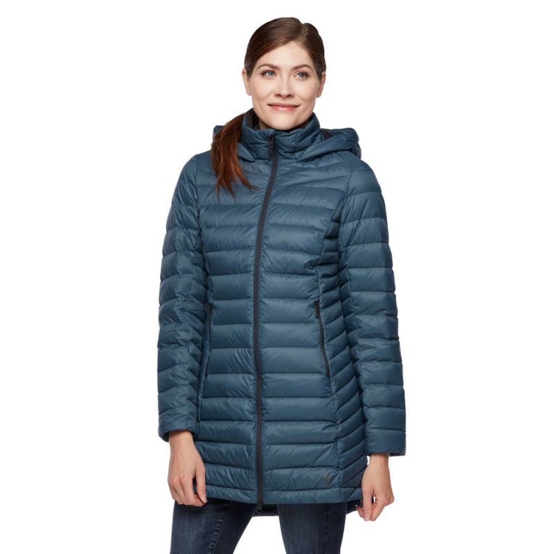 Navy Women\'s Black Diamond Access Full Length Down Jackets | BS704779