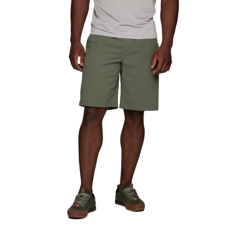 Olive Men's Black Diamond Sierra Shorts | FA286786