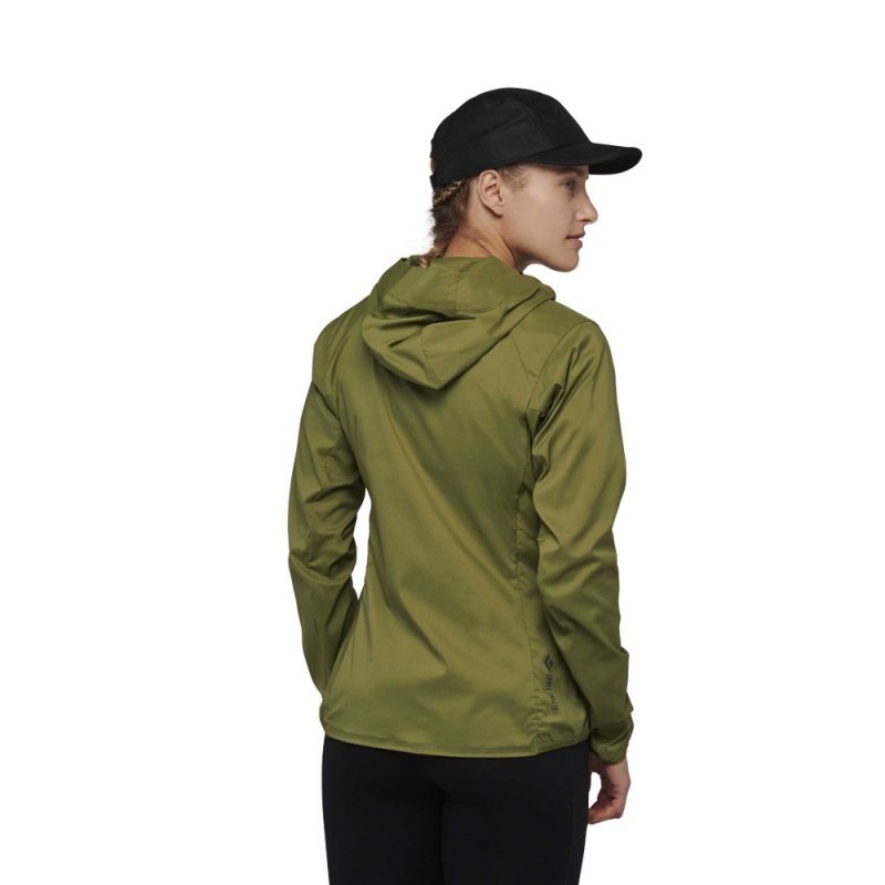 Olive Women's Black Diamond Alpine Start Hoody Jackets | AZ378558