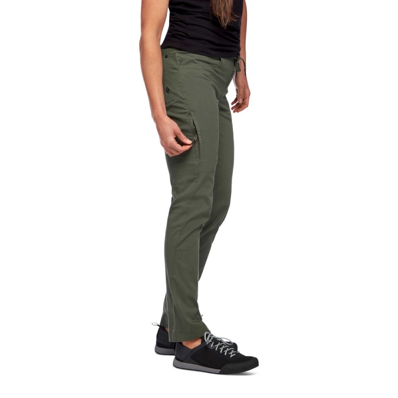 Olive Women's Black Diamond Credo Pants | OK823827