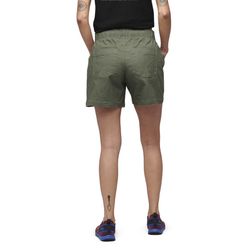 Olive Women's Black Diamond Dirt Bag Shorts | IC177626