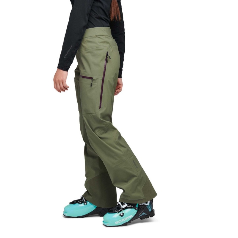 Olive Women's Black Diamond Recon LT Pants | OE348650