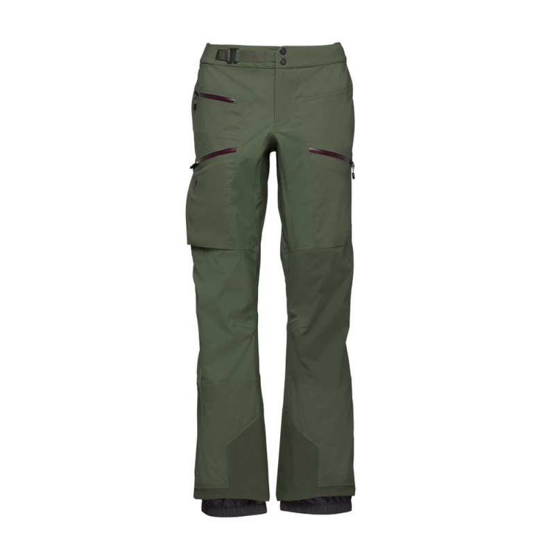 Olive Women\'s Black Diamond Recon LT Pants | OE348650