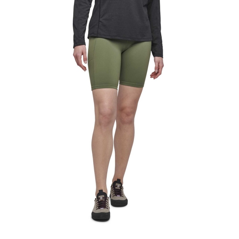 Olive Women's Black Diamond Sessions 9 in Shorts | SA570677