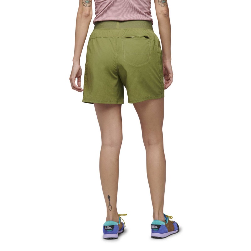 Olive Women's Black Diamond Sierra LT Shorts | TJ503897