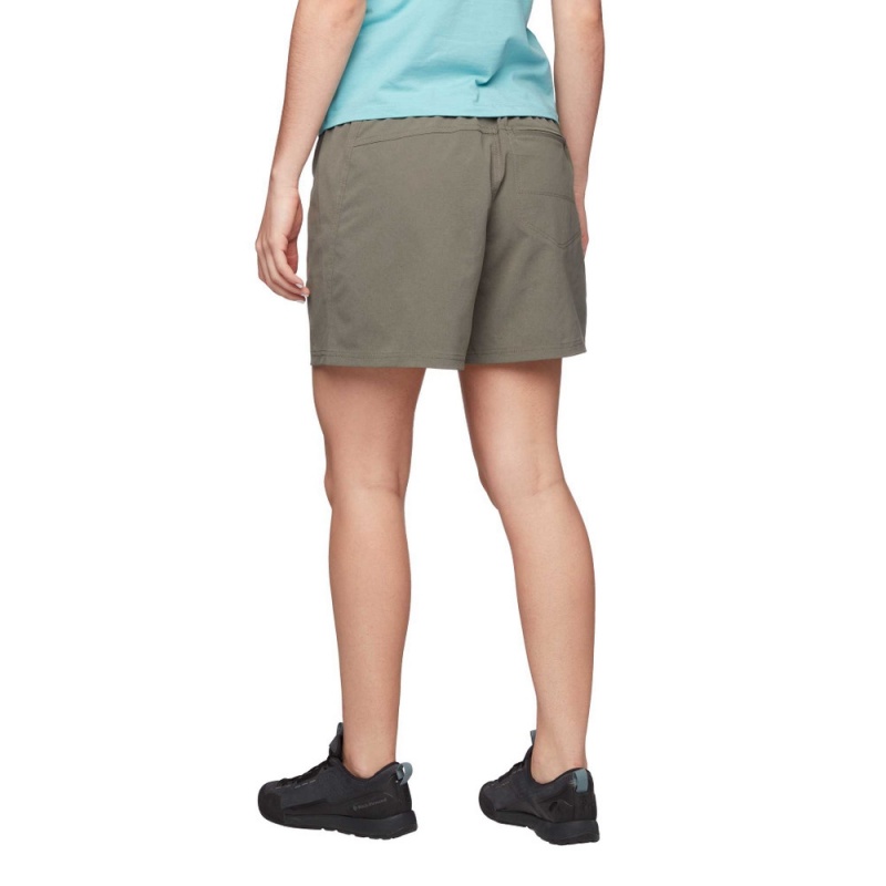 Olive Women's Black Diamond Sierra Shorts | OD036476