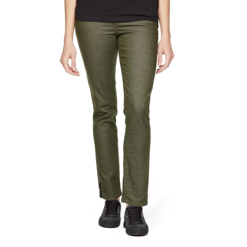 Olive Women's Black Diamond Zone Denim Jeans | UN703242