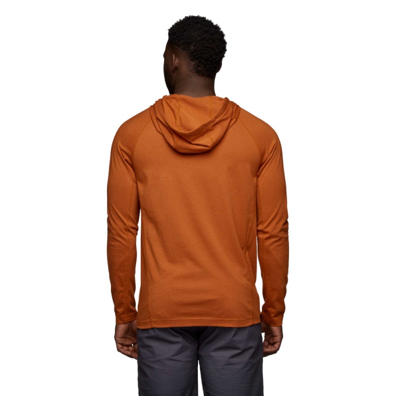 Orange Men's Black Diamond Crag Hoodie | NQ593313