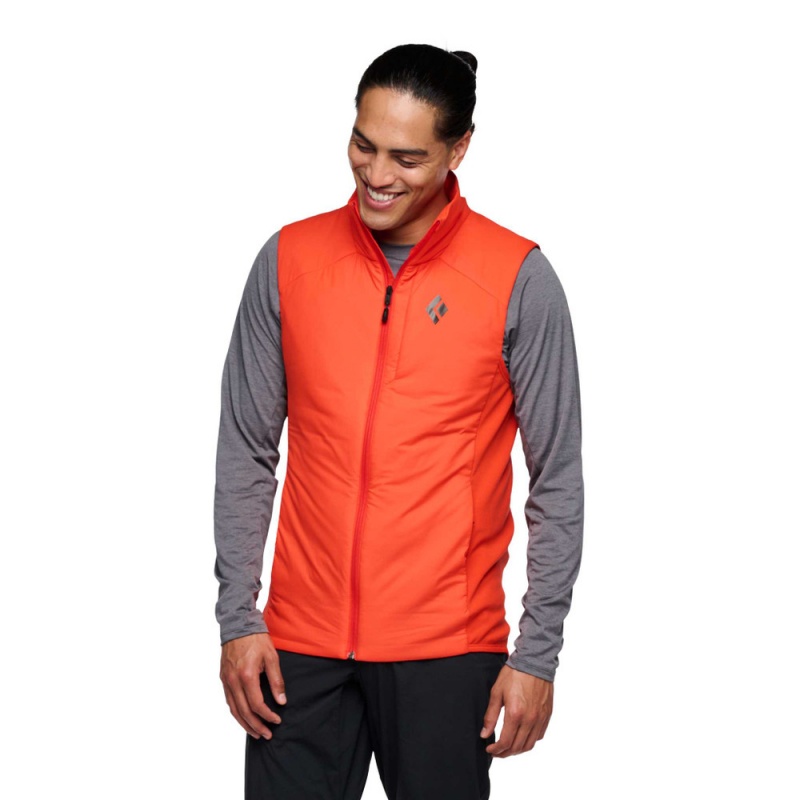 Orange Men's Black Diamond First Light Hybrid Vest | TM799275