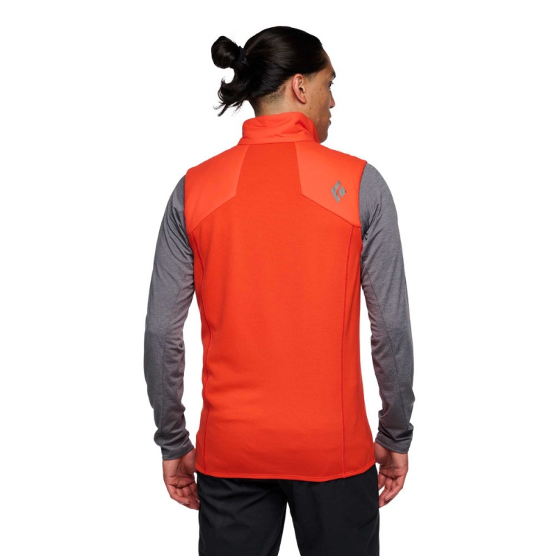 Orange Men's Black Diamond First Light Hybrid Vest | TM799275