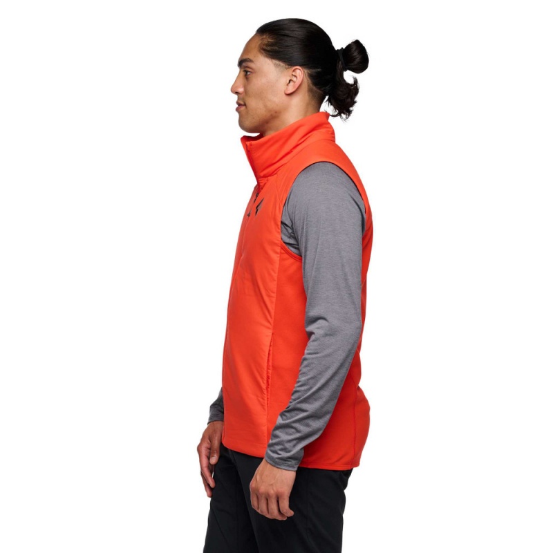 Orange Men's Black Diamond First Light Hybrid Vest | TM799275