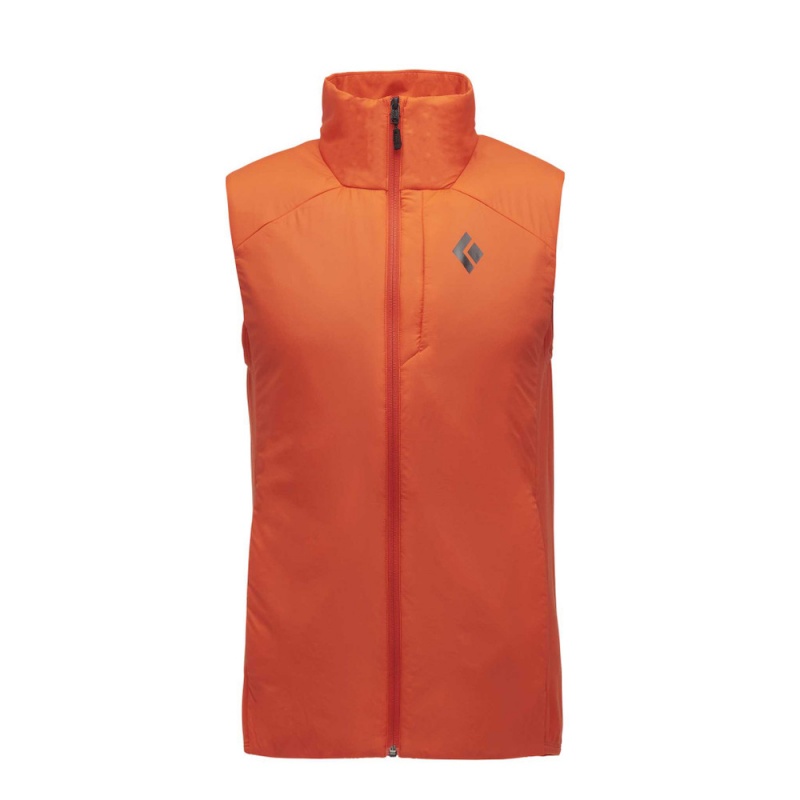 Orange Men\'s Black Diamond First Light Hybrid Vest | TM799275